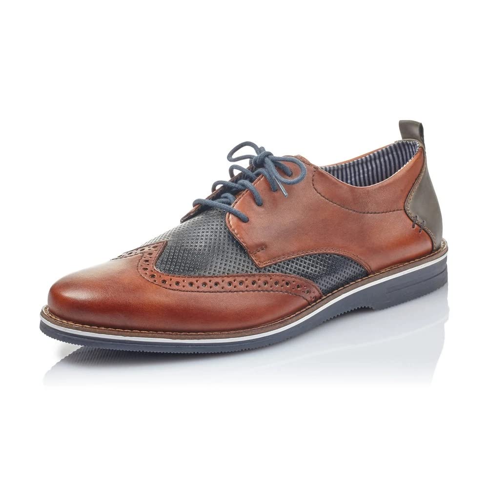 RiekerMens Formal Lace Up Brogues 12532-24 Brown