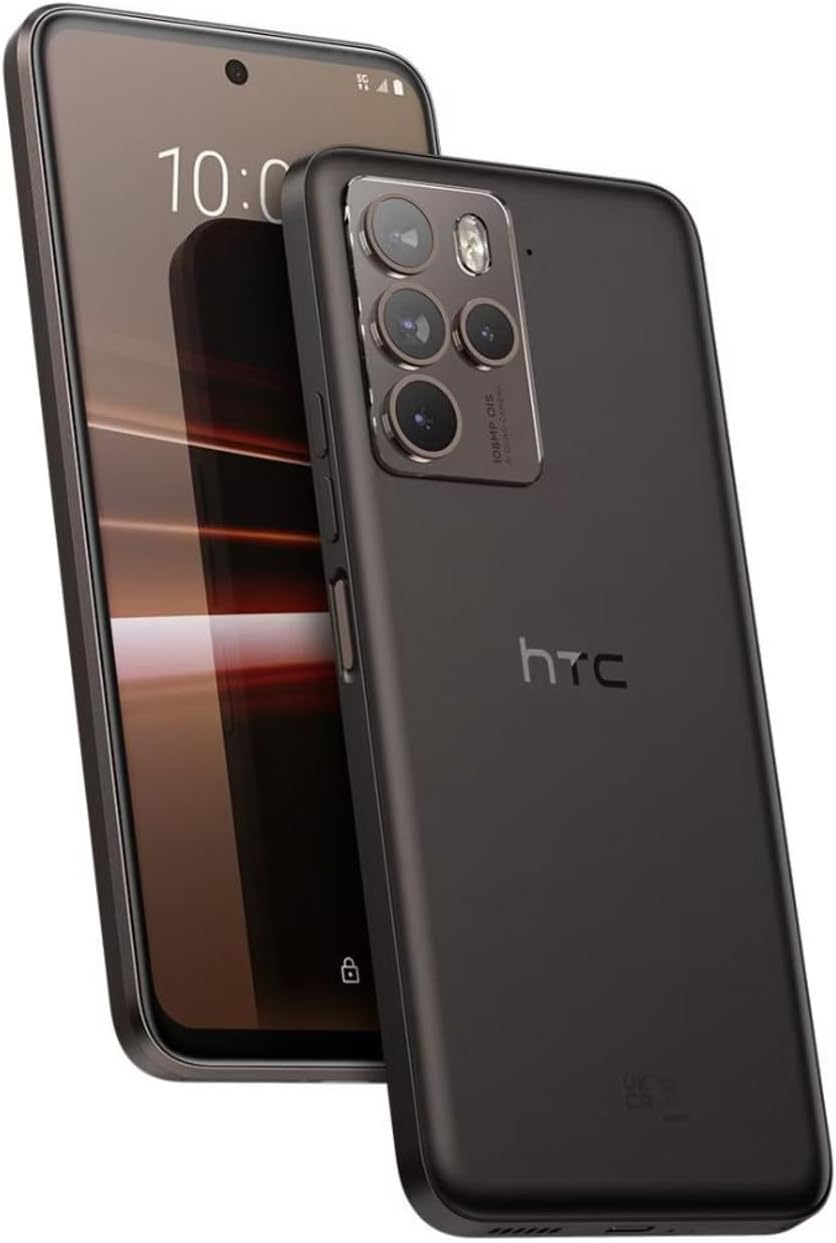HTC U23 Pro 5G Dual 256GB 12GB RAM Factory Unlocked (GSM Only | No CDMA - not Compatible with Verizon/Sprint) Global - Black
