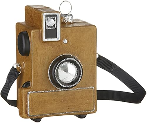 Christmas Market Ornaments - Adorno de Navidad para cámara vintage, decoración navideña de estilo antiguo, decoración de árbol colgante por