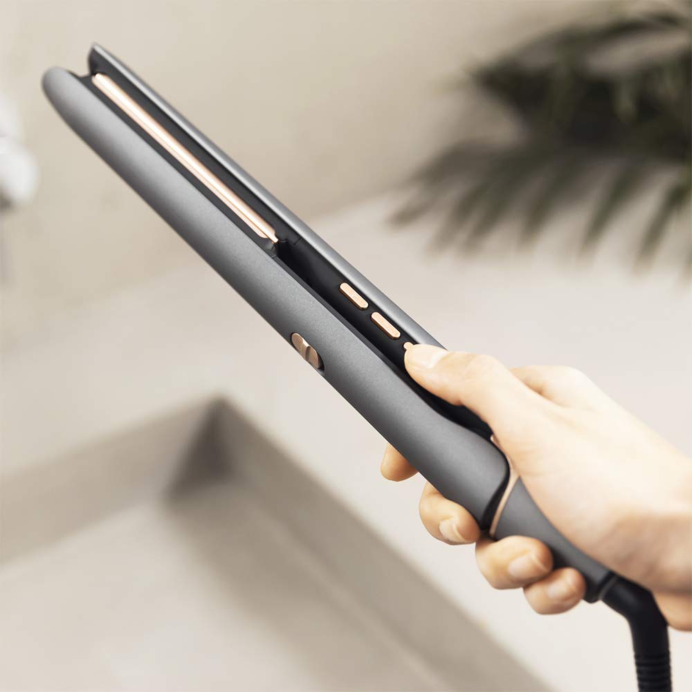Cecotec Plancha de Pelo con Revestimiento de Queratina y Aceite de Argán RitualCare 880 Hidraprotect de Turmalina. Función Iónica, Temperatura Ajustable 160-220 ºC