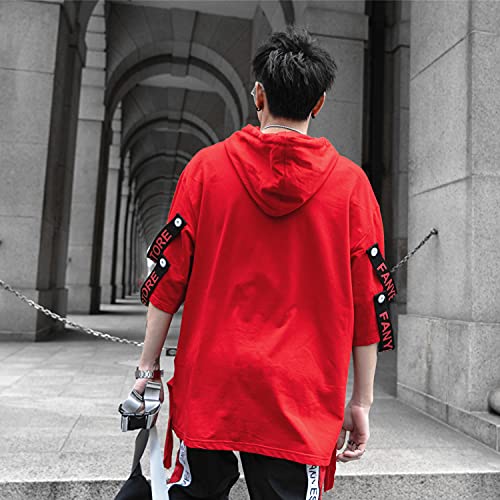 MFCT Men's Short Sleeve Graphic Drip Font Hoodie4