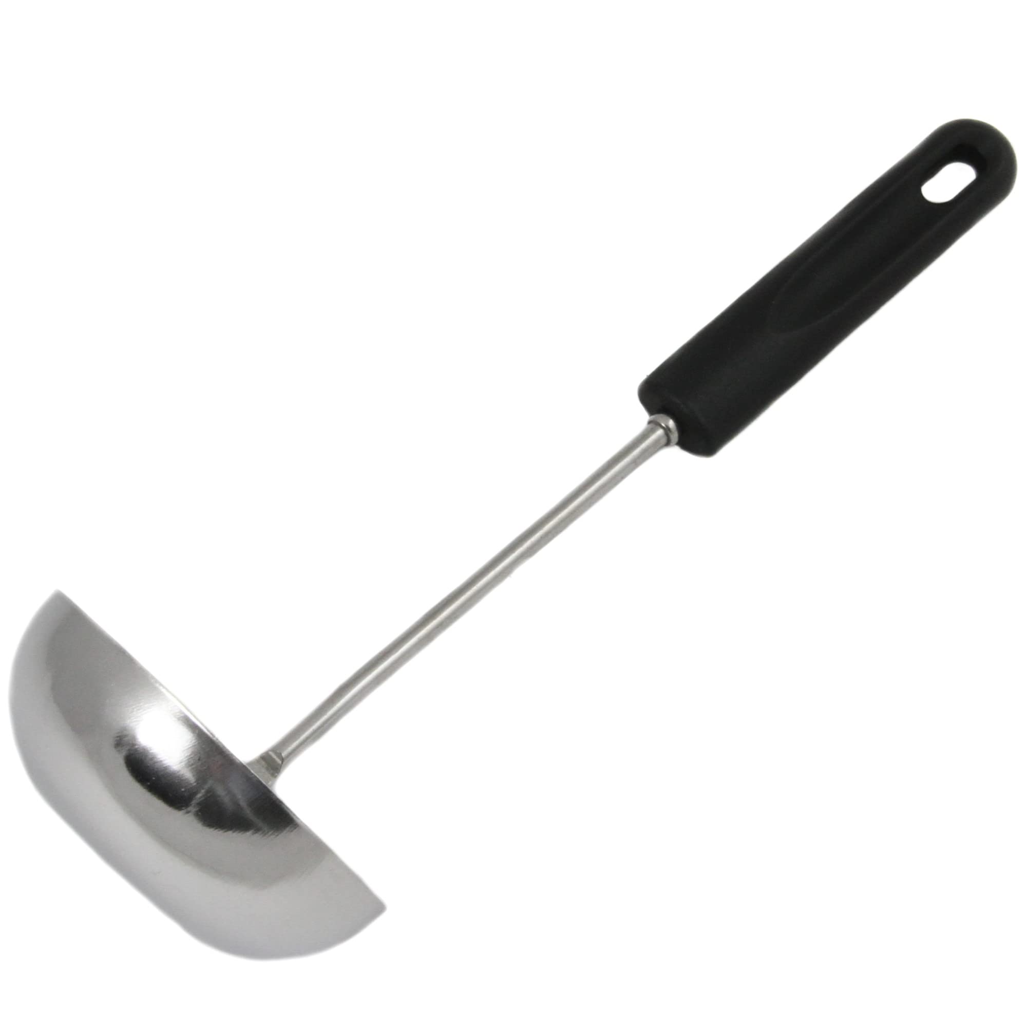 Chef Craft Cucharón básico de acero inoxidable, 11.5 pulgadas, color negro