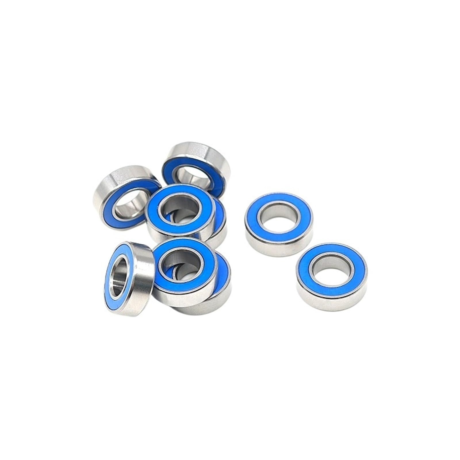 10 szt. łożysk 688RS 8x16x5 mm ABEC-7 D RC Car Truck łożyska kulkowe niebieskie uszczelnione gumą 6700 6701 686 695 696 6800 698(MR137RS 7X13X4)