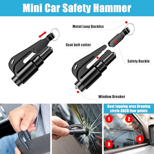 Car Roadside Emergency Kit, Portable Car Safety Kit Car Kits for Emergency, Black - Image 5