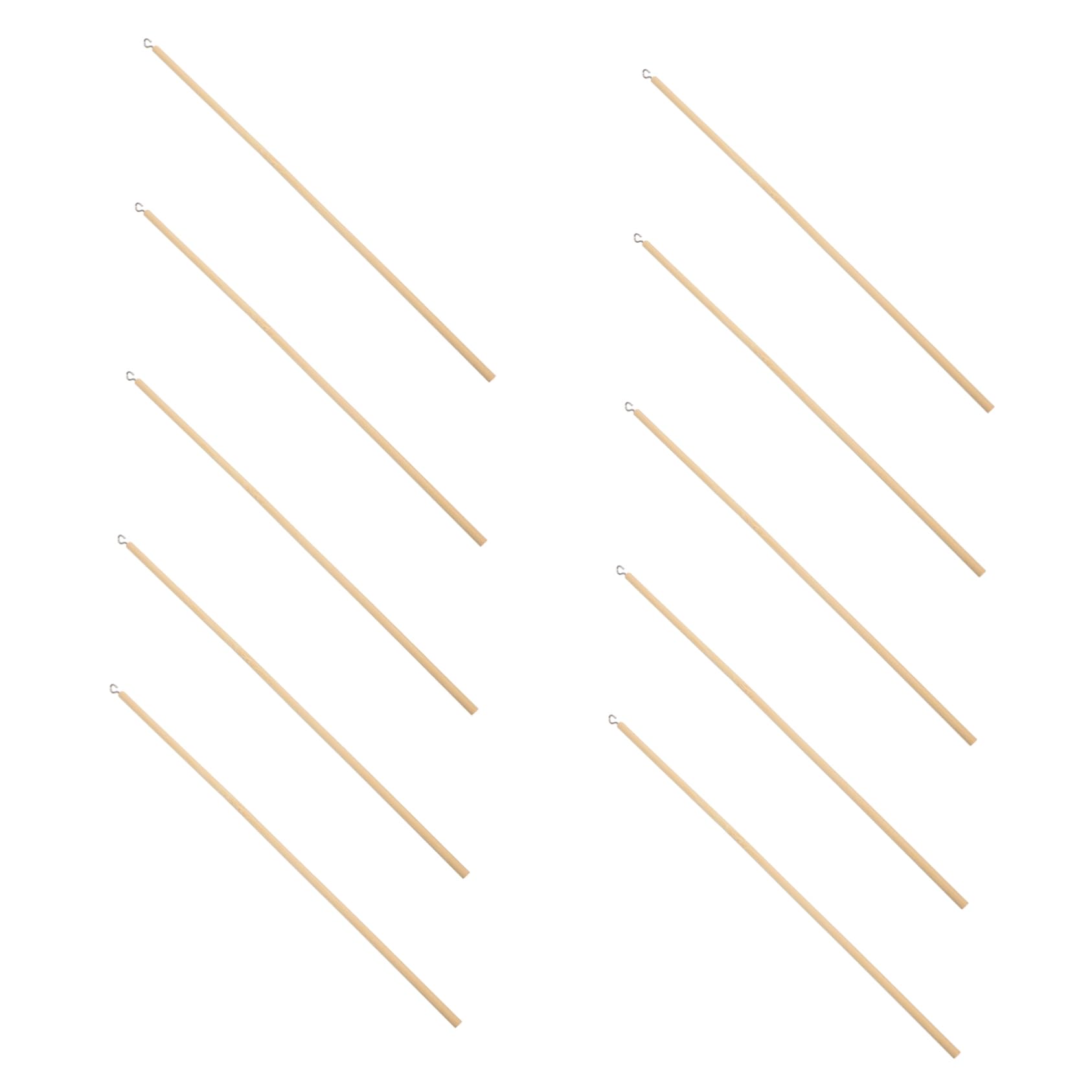 GALPADA 10pcs Wooden Dowels for Puppet Control Precision Craft Sticks for Shadow DIY Projects and Model Making Natural Wood Rods for Creative Arts