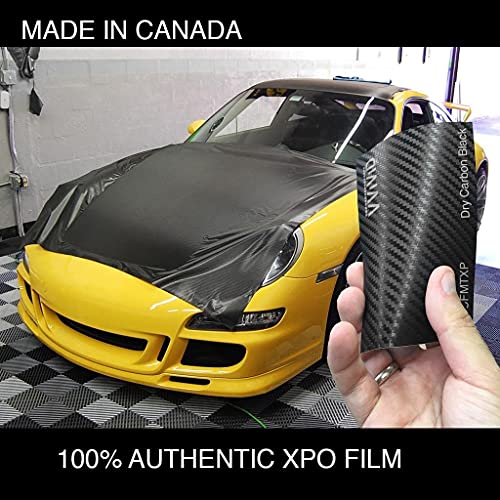 Image of VViViD XPO Dry Deep Black 3D Carbon Fiber Vinyl Wrap Roll with Air Release Technology (2.5ft x 5ft)