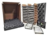 Hard Drive Shipping Box 20 Count Slotted Storage Kit - for 2.5', SSD, & SAS HDDs (5)