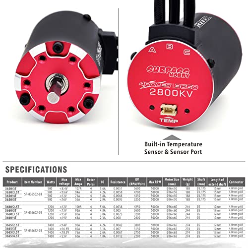 Surpass Rocket V2 2800KV Sensored