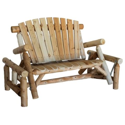 Lakeland Mills CFU139 Cedar Log Glider Natural Cover