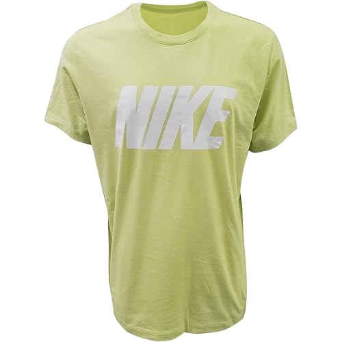 Nike Men's Italic Graphic Logo Crewneck T-Shirt