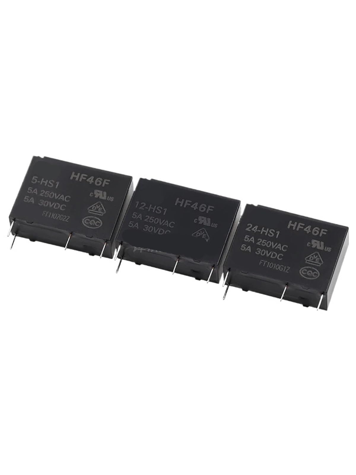 10 Pezzi Rel&egrave; HONGFA HF46F-24-HS1 24V 5A 250VAC 4 Pin &ndash; Nuovo