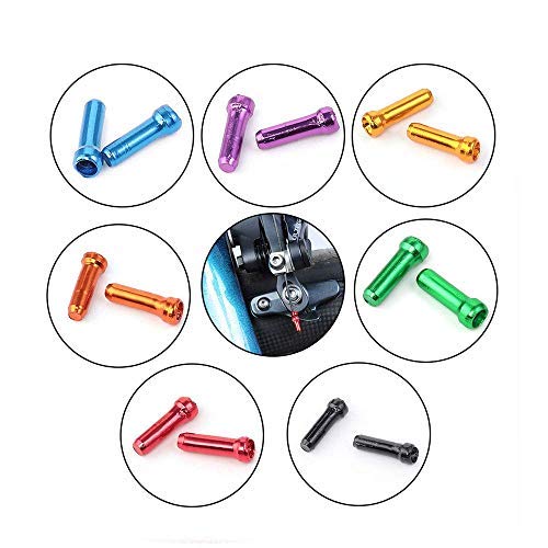 Tappi Terminali Per Cavi Freni Bici - 10 Pezzi In Alluminio | Anti-Sfilacciamento - Foto 4