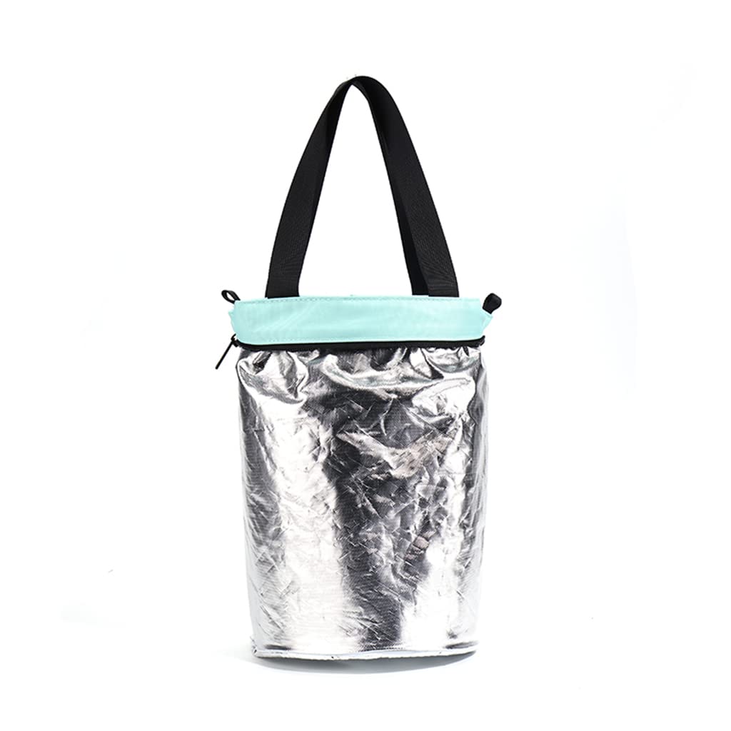 Torba na lunch Folia aluminiowa Zagęszczona torebka z izolacją termiczną Torba Bento Student Office Worker Wielokrotnego użytku z ryżową torbą na lunch (B 8,3x5,5x9,1 cala)