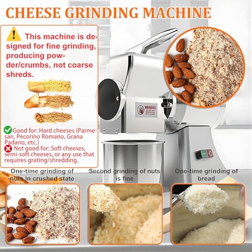 Rallador eléctrico comercial para queso 900W 132lbs/hora miniatura 3