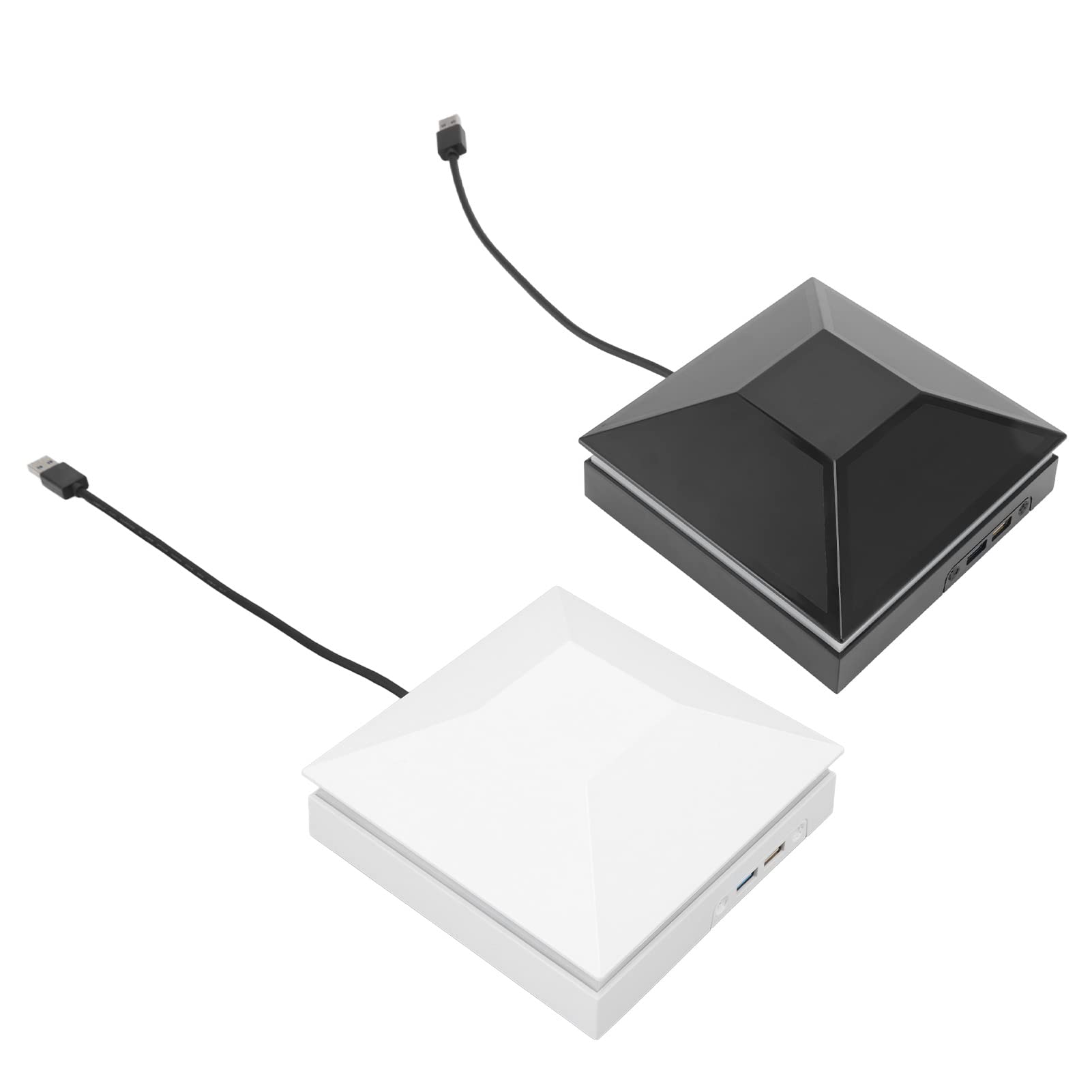 Ventola di Raffreddamento della Console 3 velocità del Vento Ventola di Raffreddamento Regolabile con Interruttore Tattile Luci LED Porte USB per Xbox Series 12W(Nero)