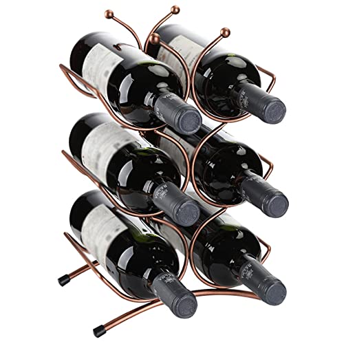 Soporte para botella de vino de hierro para encimera miniatura 1