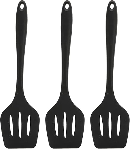 Espátula de silicona de 3 piezas, utensilios de cocina antiadherentes, resistentes al calor, ideal para huevos, hamburguesas, panqueques
