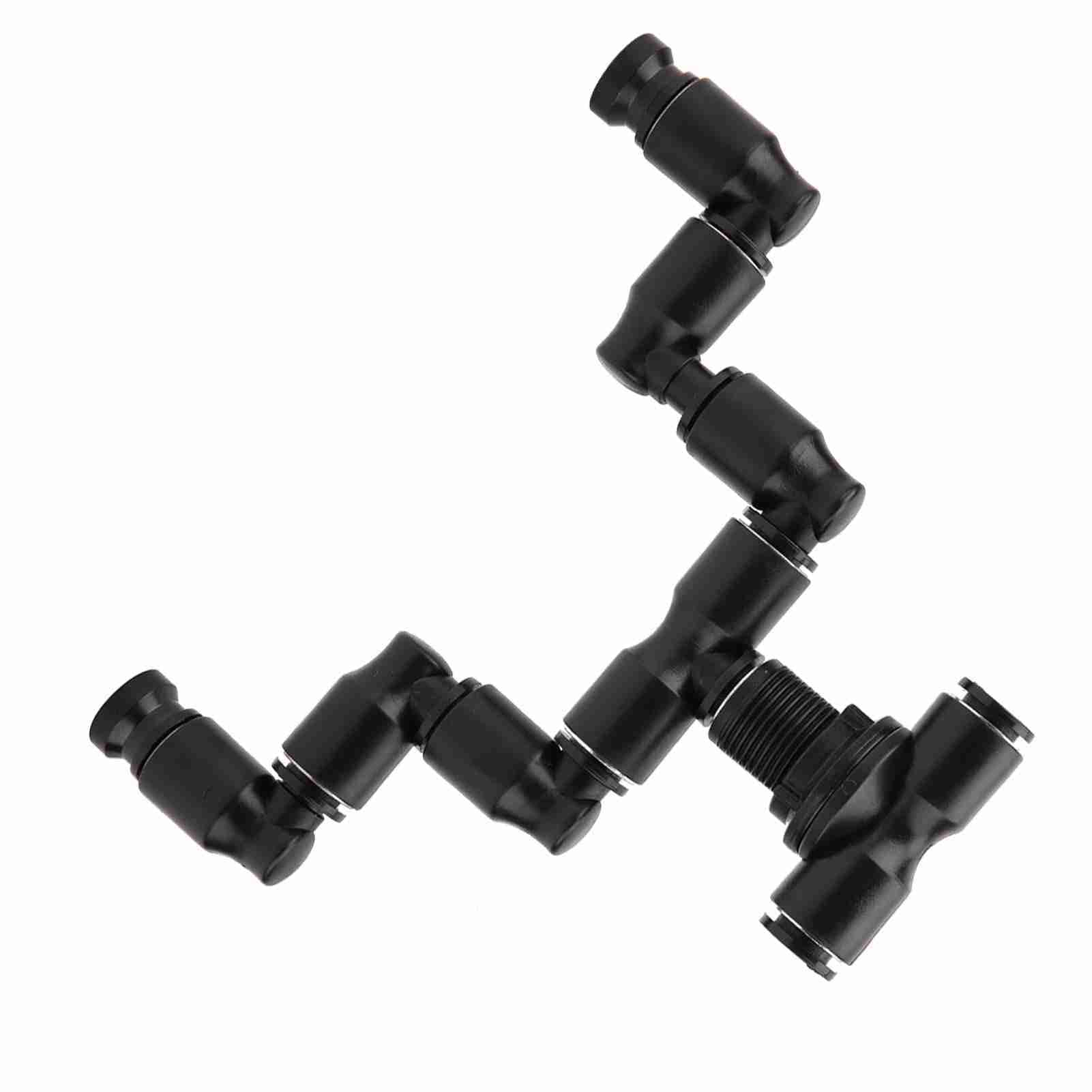 Yosoo Health Gear Reptiles Fogger Mist Sprinkler, Forest Tank 360 Acquario Regolabile Connect 1/4in Tub Pet Cooling System Pond Foggers