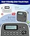 Label Maker Machine with Tapes, Label Makers, Label Maker Waterproof-Labels, Labeler Machine with-Tape 12mm 0.47 Laminated White, D210s Inkless Portable Labeling Machine for Home School Office
