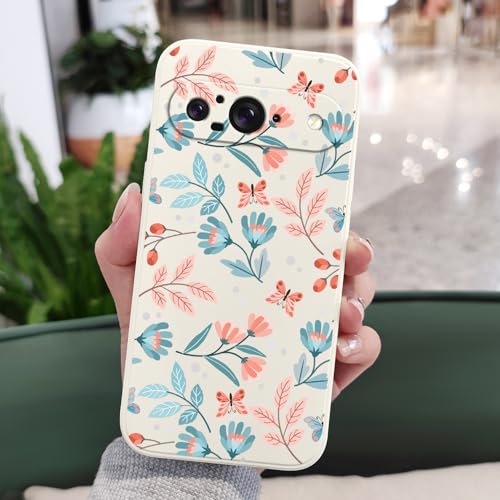 Coque Google Pixel 9 en silicone fin motif feuille de riz - 3