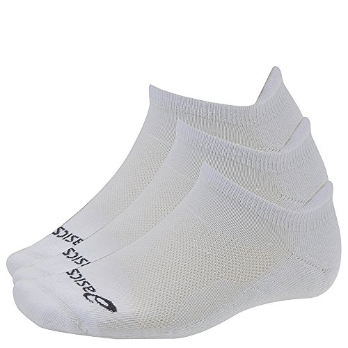 ASICS Unisex CUSHION LOW CUT 3 PK SOCKS Training Accessories, L, WHT