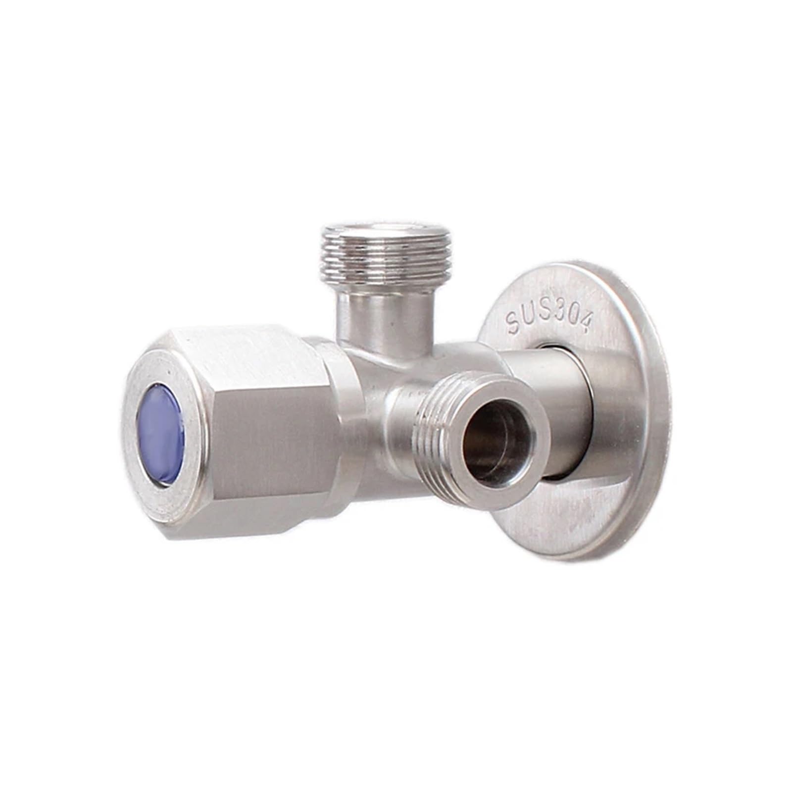Rohcghc A2 Tap Angle Valve, Stainless Steel Angle Valves G1/2 Bathroom Faucets Sprinklers Toilet Water Pipe Valve Single/Double Outlet Filling Valves(A2)(A2)