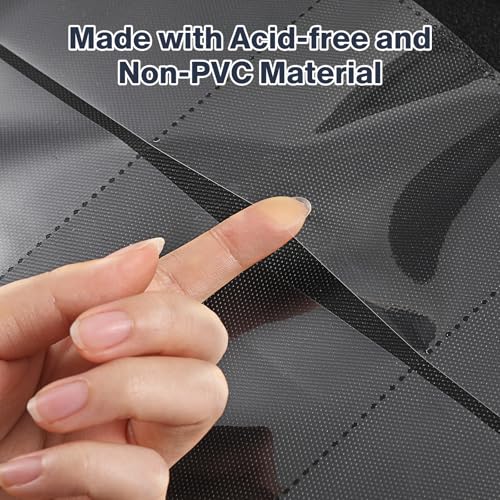 Image of Top Loader Binder 4 Pocket, Holds 160 Toploaders, 100 Toploaders INCLUDED | Toploader Binder for 3 inch x 4 inch Rigid Toploaders, Trading Card Binder for TCG, MTG, Sport Cards, PU Leather Cover, Side Loading