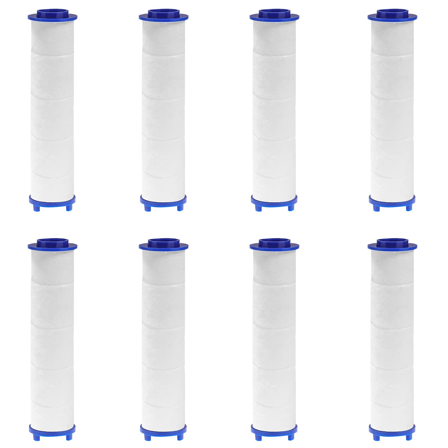 8Pcs Shower Head Filter Universal PP Cotton Filter Shower Filters Core 8 x 2.5 cm Shower Head Replacement Filter Water Filter Element for Hard Water UK Absorb Dirt Hard Water Propeller Driven