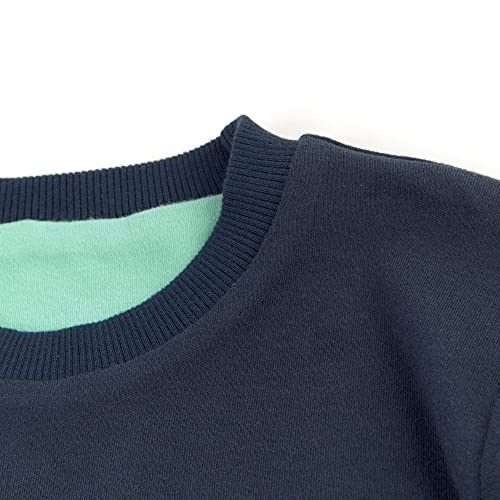Suéter pulóver para niños con doble cara reversible de algodón 6