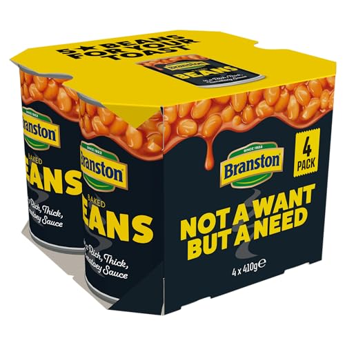 Branston Baked Beans in Tomato Sauce 410 g (Pack of 4)