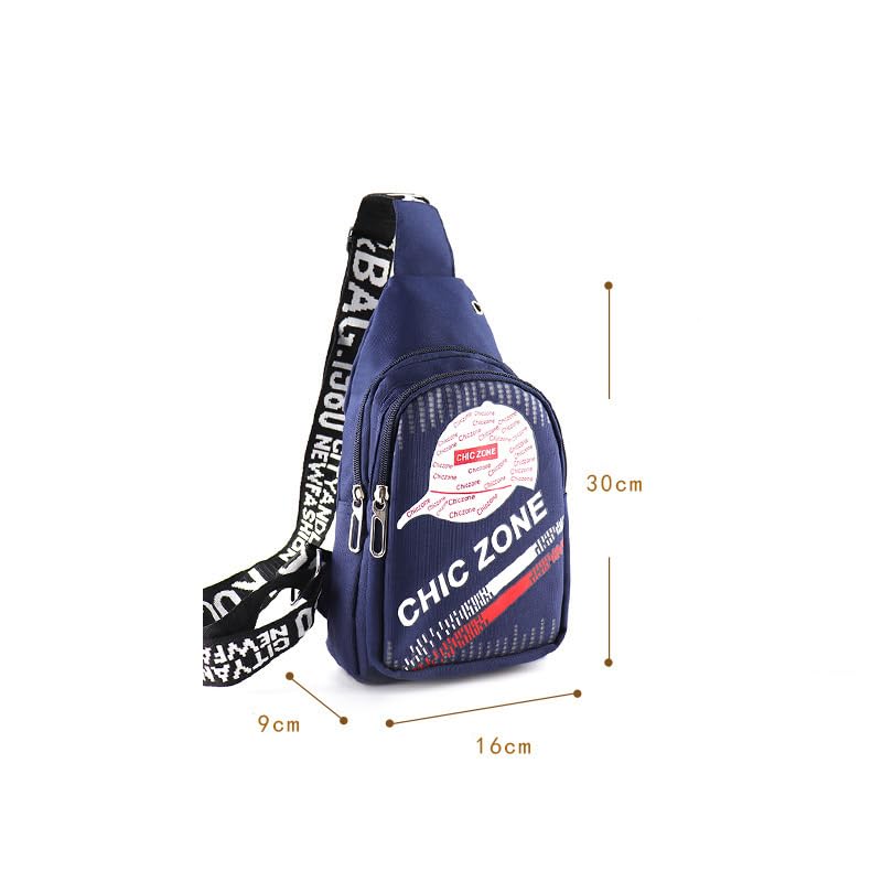 Crossbody Small Sling Bag for Women Men Casual Lightweight Chest Pack Athletic Backpack Multi Used Zipper Shoulder Daypack2