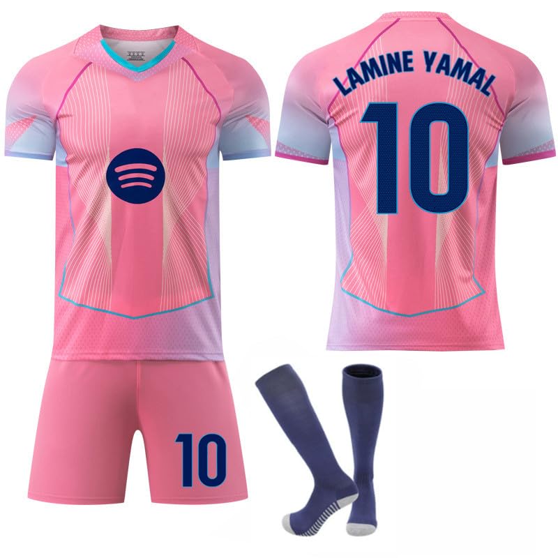Pink Barcelona Football Jersey 25/26 New #9 Lewandowski #10 Lamine