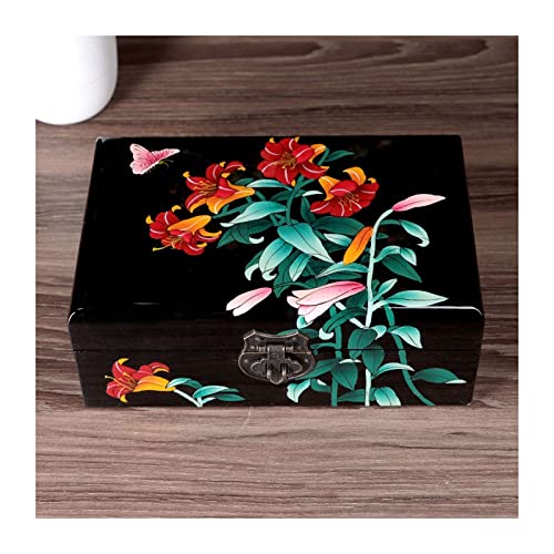 Boîte à bijoux traditionnelle chinoise en bois, le cadeau de souvenir idéal
