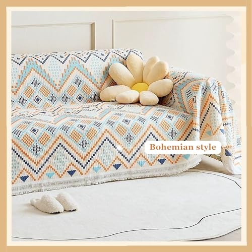 Funda de sofá chenilla antideslizante y lavable 180x230 cm para proteger tu sofá seccional 5
