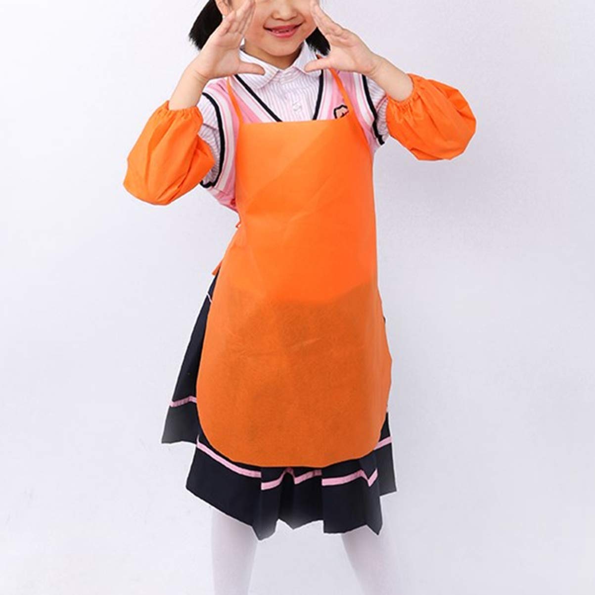 MAGICLULU 12 Pièces Tablier Non Tissé Pour Enfants Couleur Mélangée Enfants Tablier Enfants Art Peinture Tabliers Pour Cuisine Salle De Classe Événement Art Activité (12 Couleurs)
