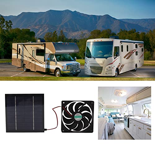 Solarpanel-Lüfter-Kit, 5V 2A 10W Solarpanel-Abluftventilator Solarbetriebener Panel-Abluftventilator Mini-Ventilator… – Bild 3