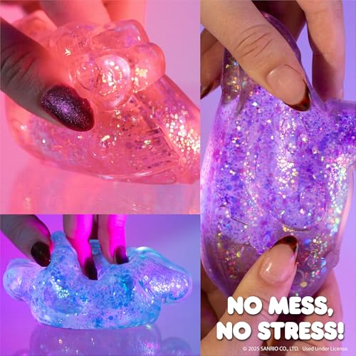 Image of Hello Kitty and Friends SLIMYGLOOP Gelli Gels - Kuromi, Slow Rising Sensory Squeeze Toy with Glitter, Gel Filled Fidget Toys