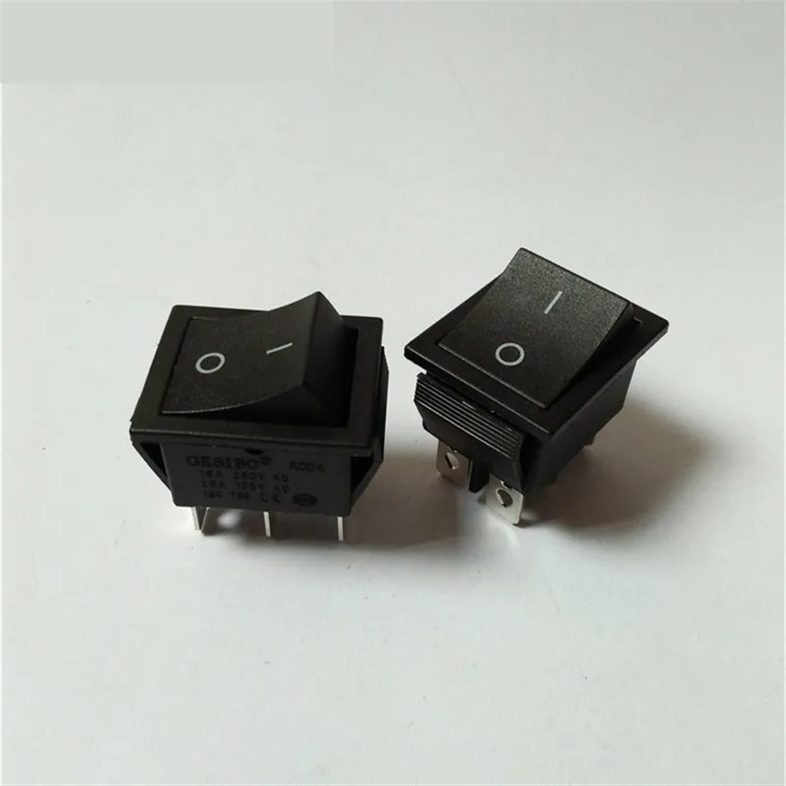 BKGWCSOR 250V/15A 125V/20A AC Automatic reset Momentary ON/OFF DPDT Rocker Switch 2 Pcs Switches