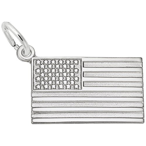 American Flag Charm, Charms for Bracelets and Necklaces