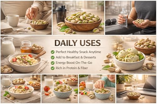 Image of Avogro Premium Pistachio Nuts - Crunchy, Naturally Delicious, Protein-Rich Dry Fruit for Snacking & Cooking (500g)