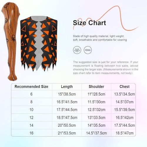 Kids Boys Caveman Clothing History Outfits Tank Top Sleeveless Jagged Trim Vest with Inflatable Stick 6