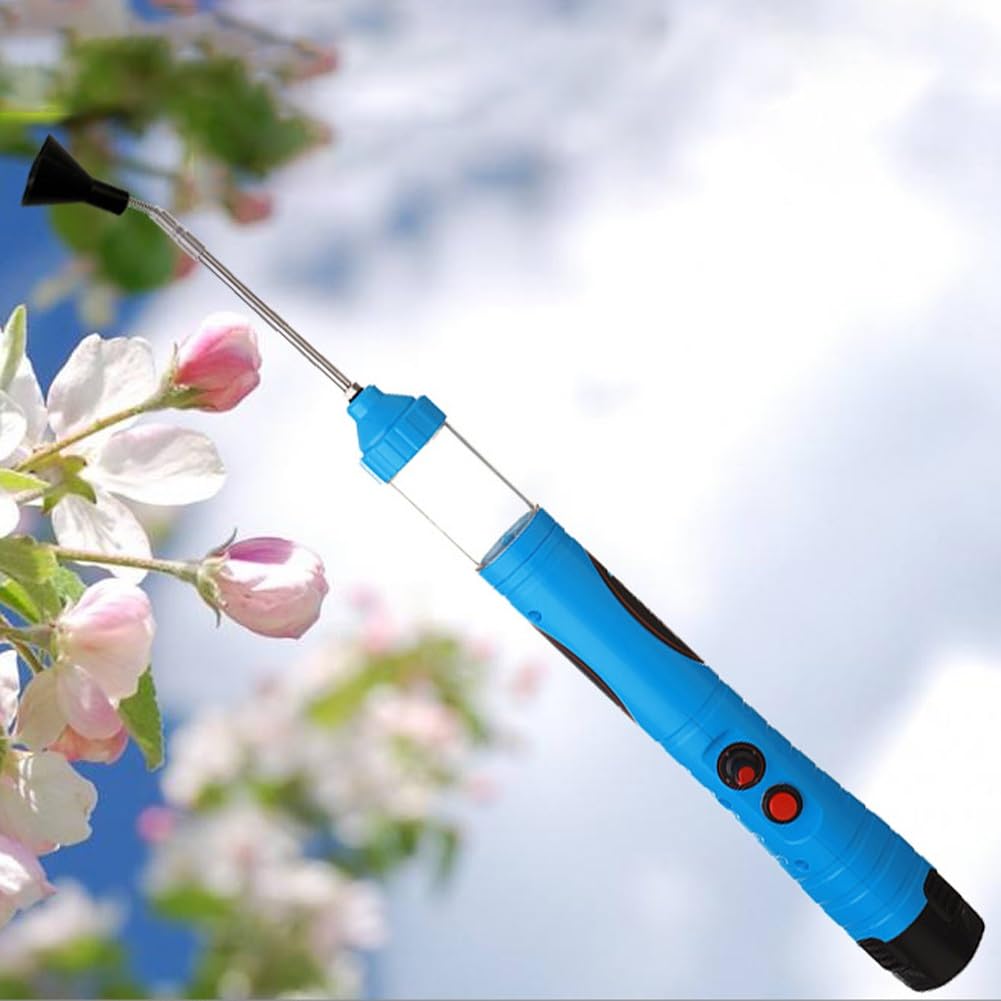 XNZJHPP Electric Tomato Pollinator, Vegetable Pollinator Sprayer with 360 Rotation Nozzle, Greenhouse Cucumber Tomato Pollination Tool with 2 Battery for Tomatoes, Peppers, Strawberrie