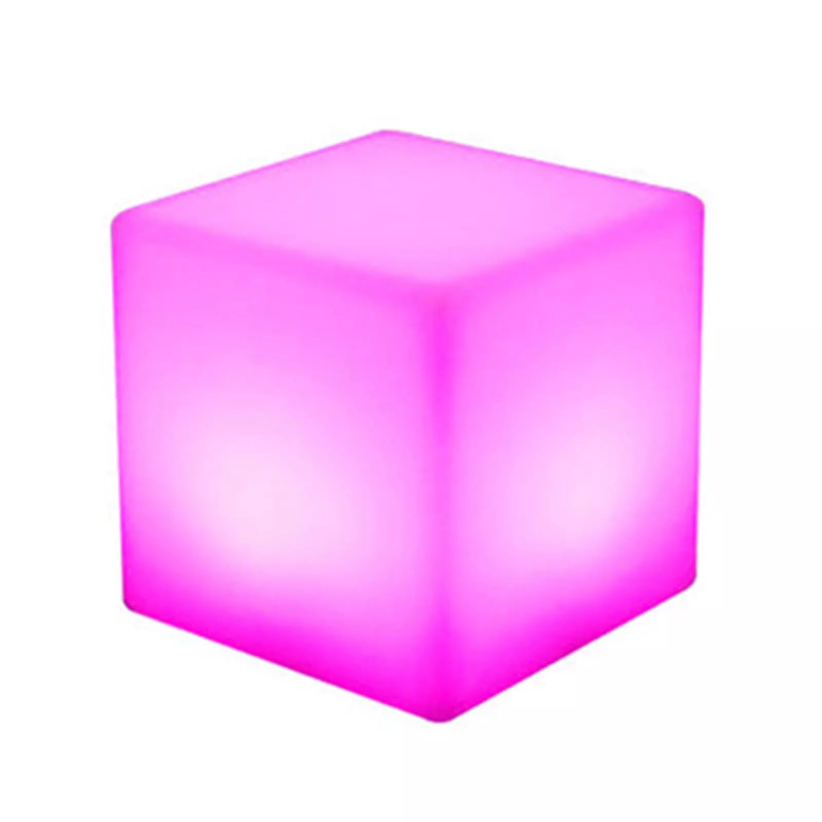 Hocker Leuchtwürfel, Sitzwürfel mit RGB LED Einstellbare Lichtfarben Stuhl Sitz, Leuchtwürfel Hocker, LED Würfel Erstklassiger Sitz, Wasserdicht Cube Outdoor