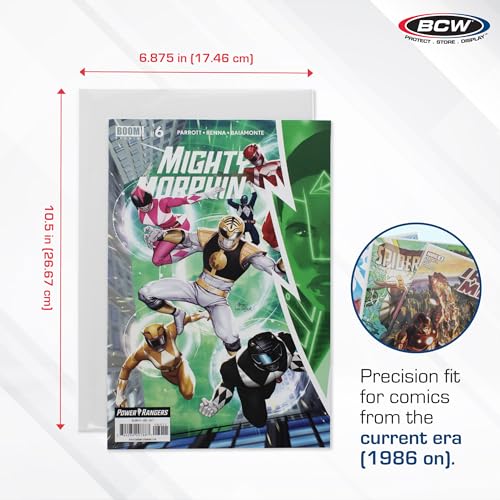 BCW Comic Book Protection Combo: 200 Modern Bags + 200 Backing Boards | Ultimate Safeguard for Comics | Plastic Protectors and Backer Boards - Image 3