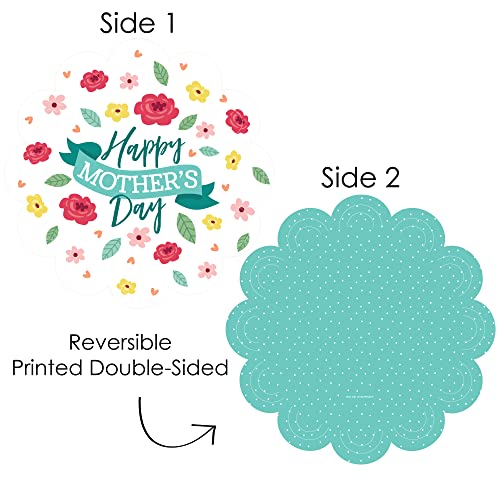 Platos desechables redondos papel multicolor x12 miniatura 3