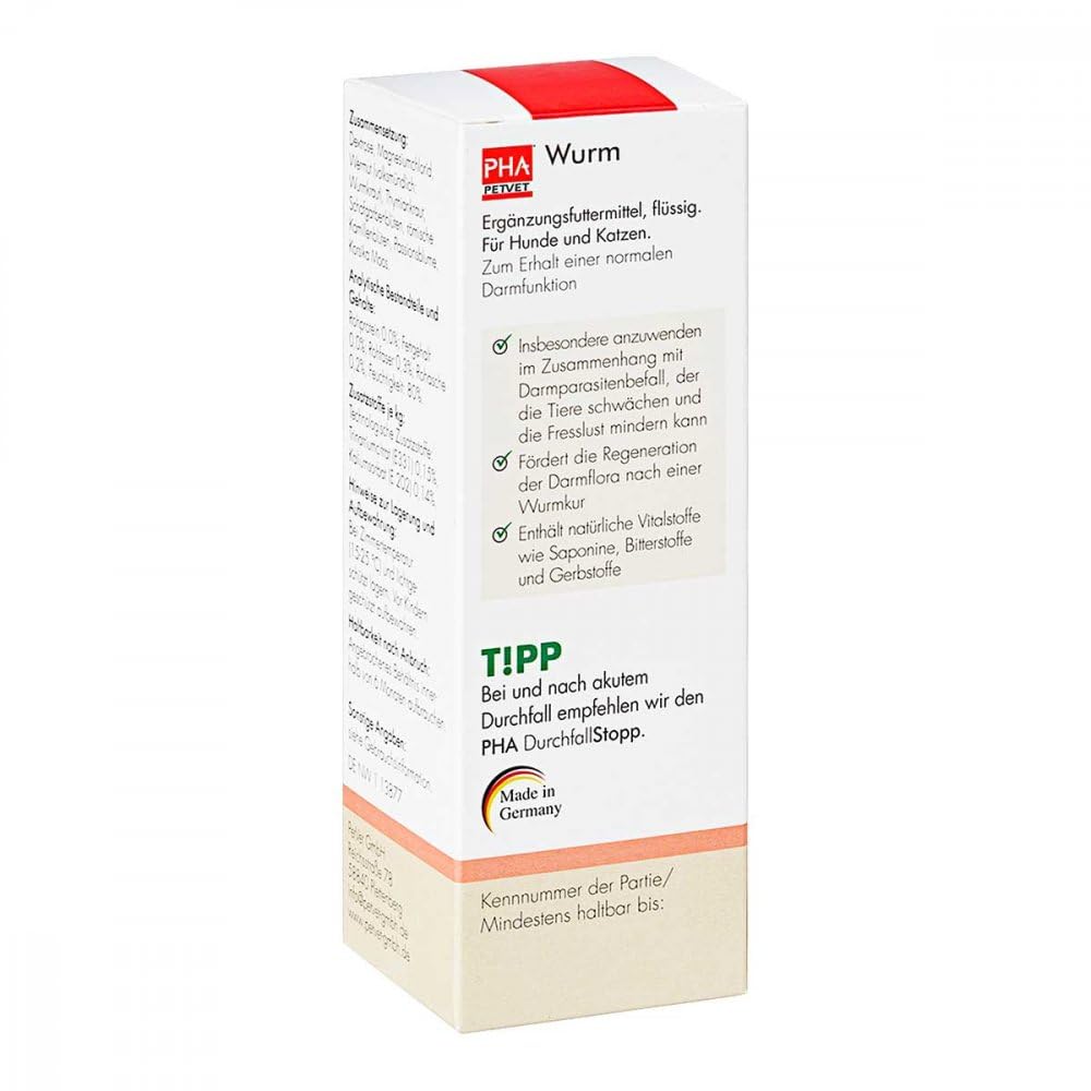 PHA Wurm Tropfen f.Hunde/Katzen,50ml