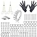 Produktbild Piercing-Kit - 80PCS Professional Body Piercing Kit Hochwertige Stahl-Piercing-Nadeln 16G-Piercing-Klemmen Ohrzungen-Tragus-Nippel-Nasen-Piercing-Tools-Kit