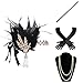 Produktbild BABEYOND 1920s Flapper Set Damen Gatsby Kostüm Accessoires Set inklusive Stirnband Halskette Handschuhe Zigarettenhalter (Set-92)