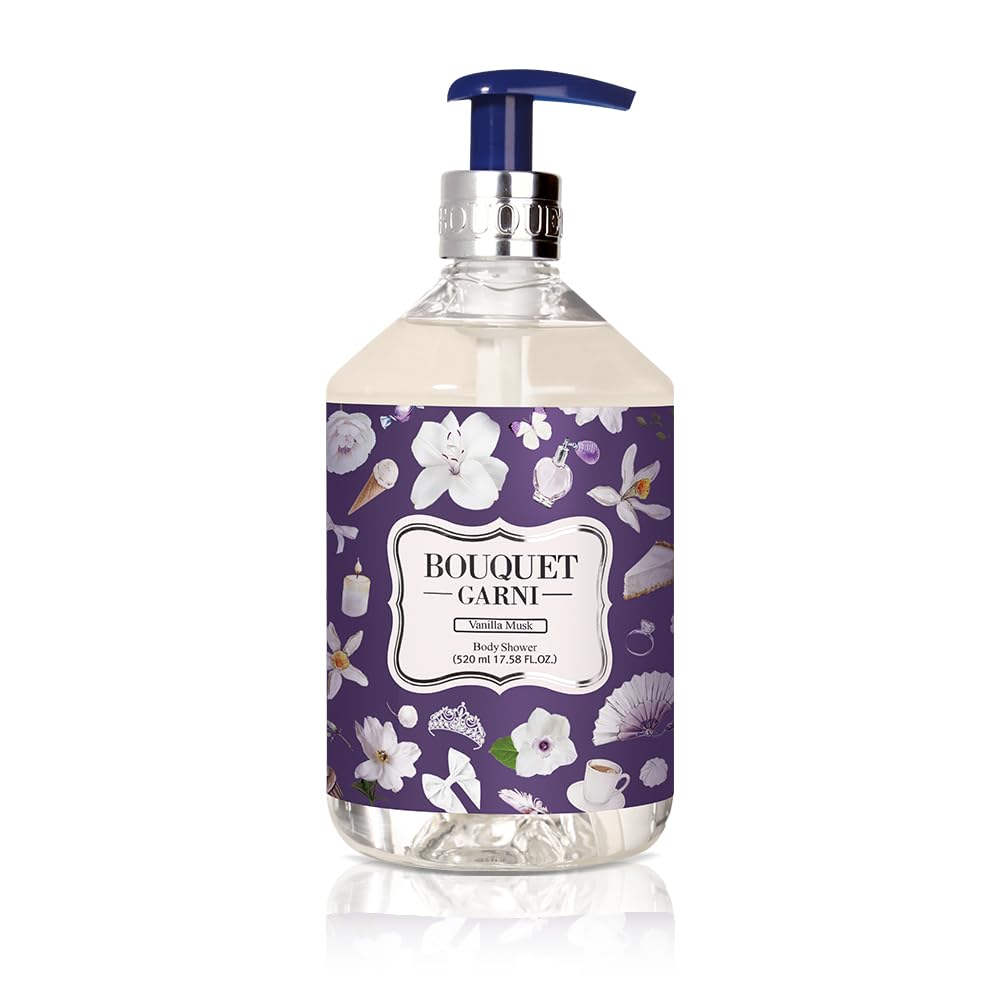 Bouquet Garni ボディシャワー バニラムスクの香り 500ml 韓国 美容 ボディケア 植物性保湿成分 リラックス シャワー 保湿 うるおい スキンケア