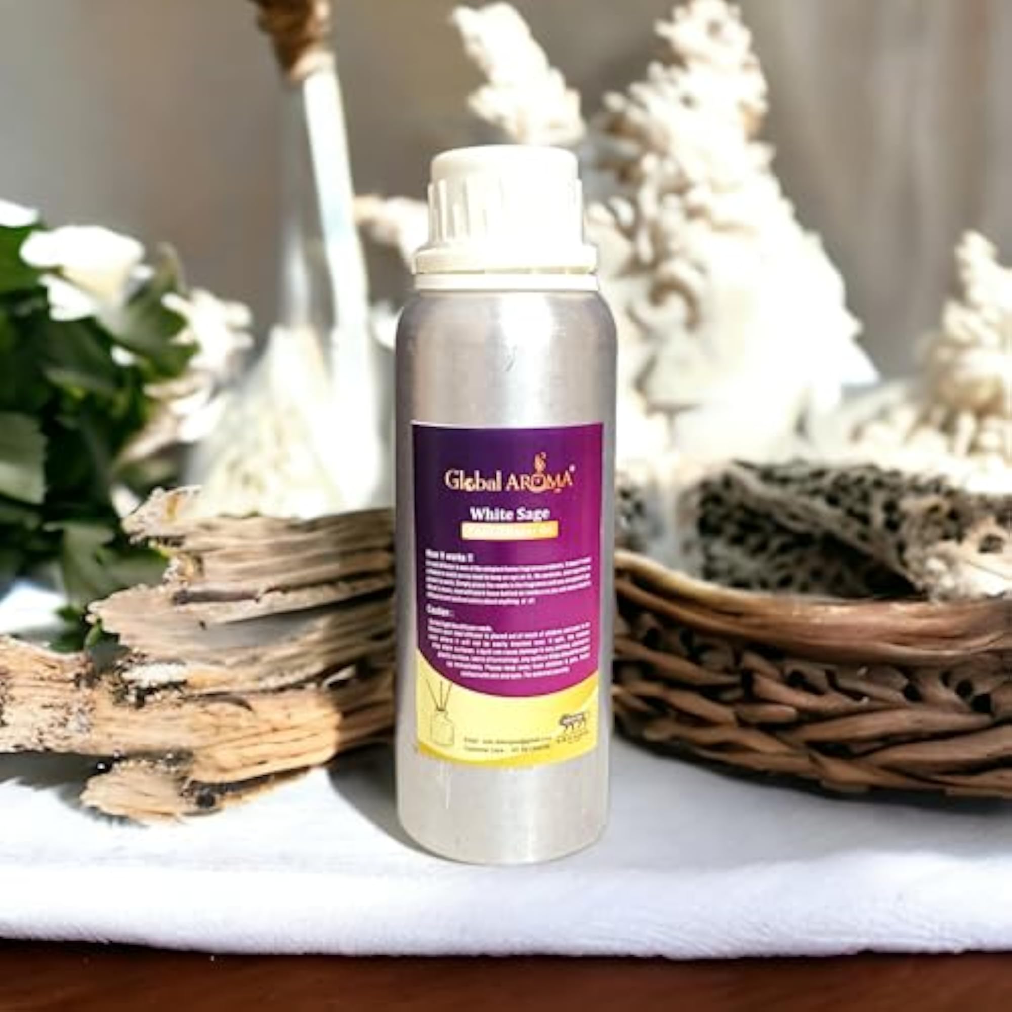 Sage Reed Diffuser Refill for Home & Office, 1000ML